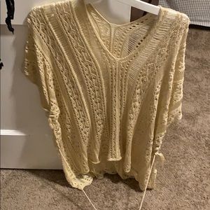 Cream cover up-Never Worn